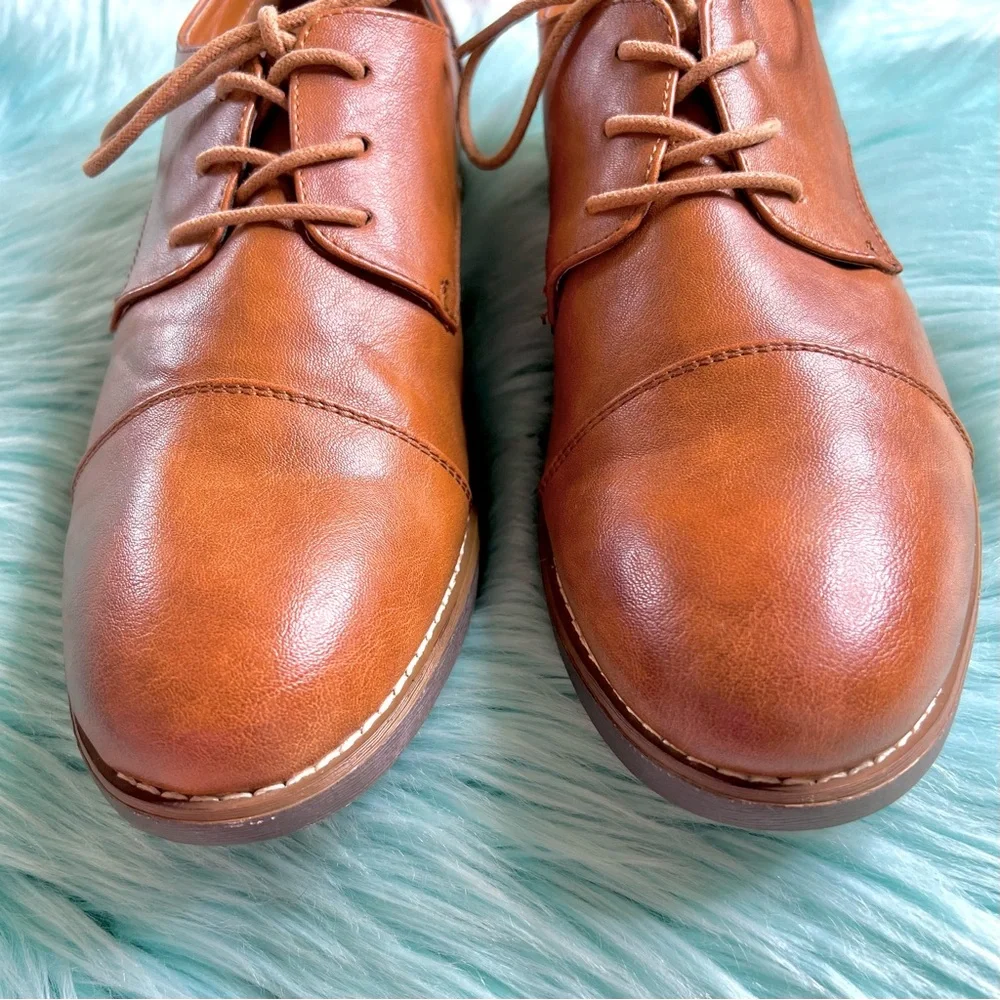 London Fog Bradford Brown Derby Shoes Men’s Size 10 Memory Foam Comfort Lace Up
